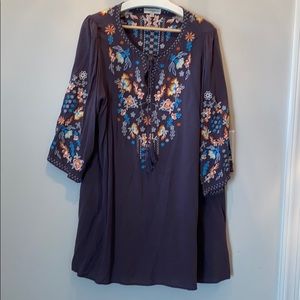Umgee + Embroidery tunic top